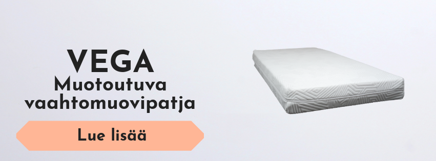 Kotimainen Vega muotoutuva vaahtomuovipatja